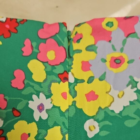 Floral Green Sleeveless Dress - Picture 4 of 16